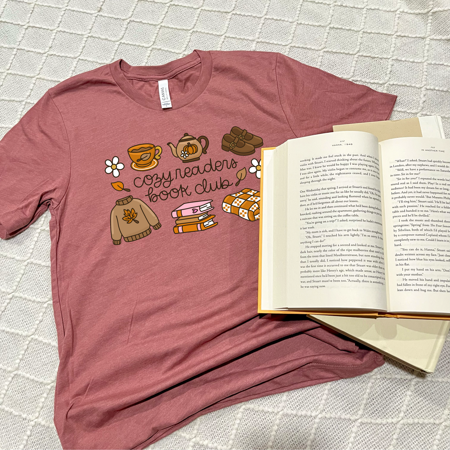 Cozy Reader Book Club T-Shirts