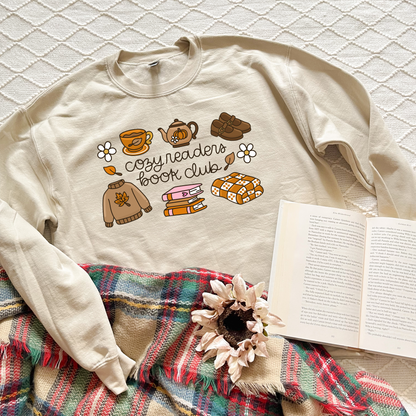 Cozy Reader Book Club Sweatshirts