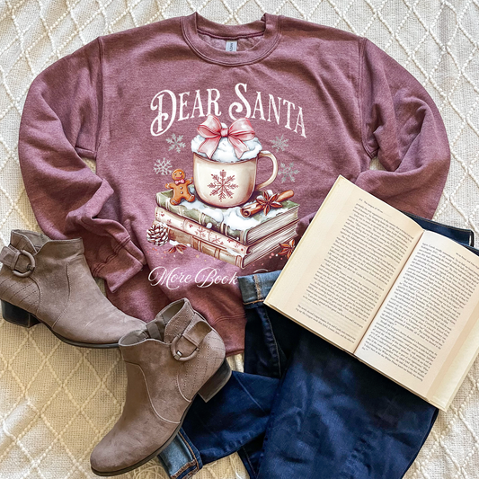 Dear Santa, More Books Sweatshirts