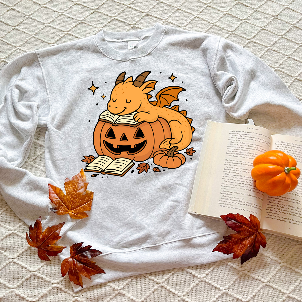 Bookish Autumn Dragon Sweatshirts