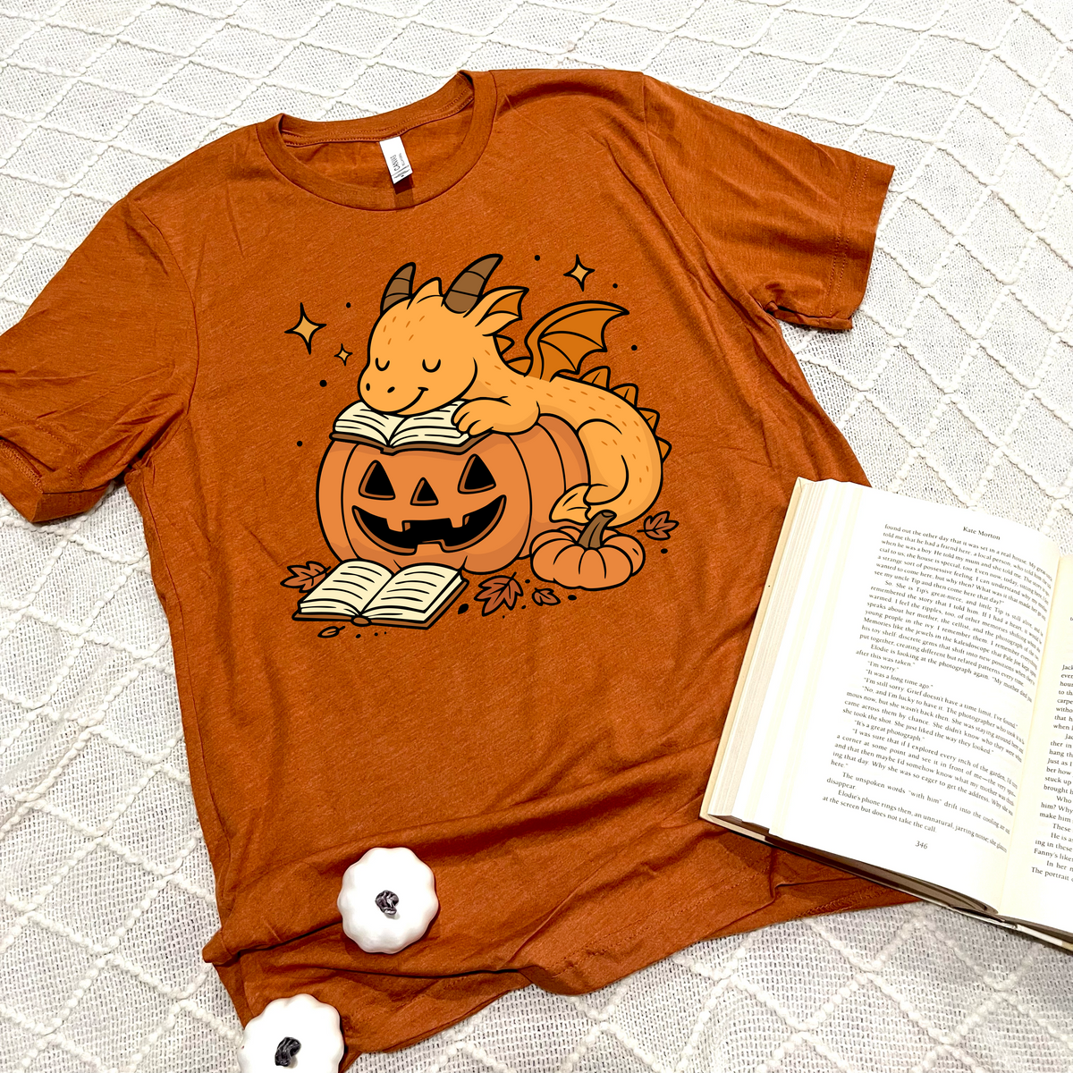 Bookish Autumn Dragon T-Shirts