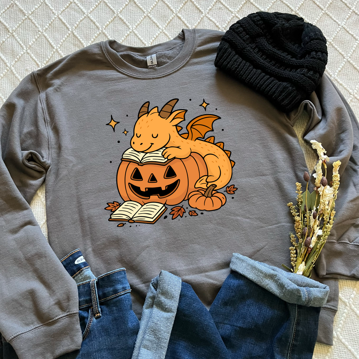 Bookish Autumn Dragon Sweatshirts
