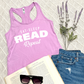 Eat, Sleep, Read, Repeat Tank Tops