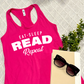 2XL Eat, Sleep, Read Repeat Tank Top