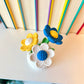 Potted Daisies Book Shelf Decor