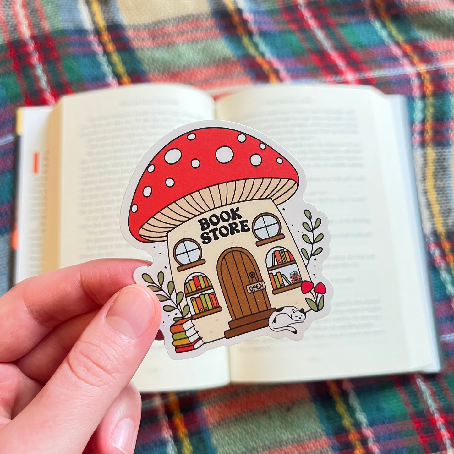 Toadstool Bookstore Sticker