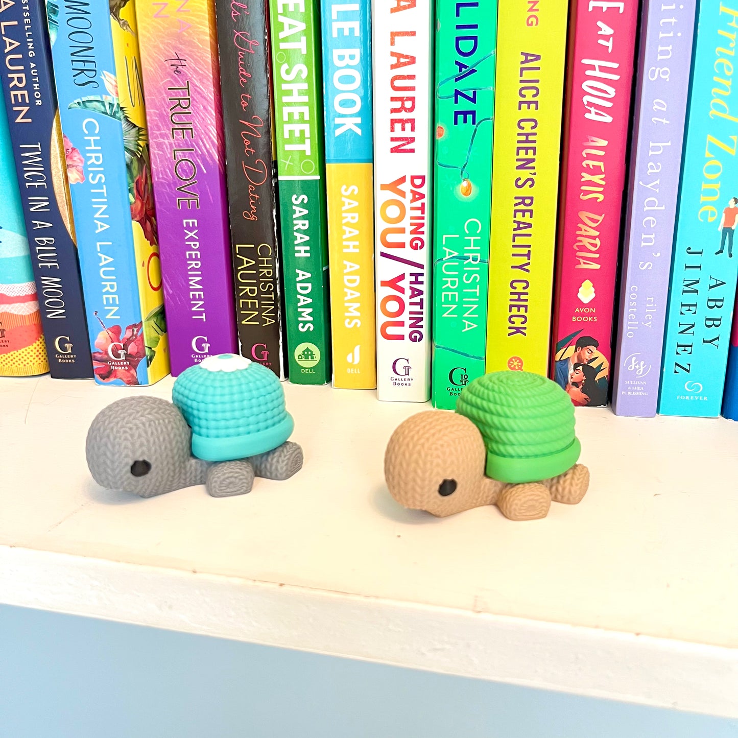 Green/Tan Turtle book Shelf Buddy