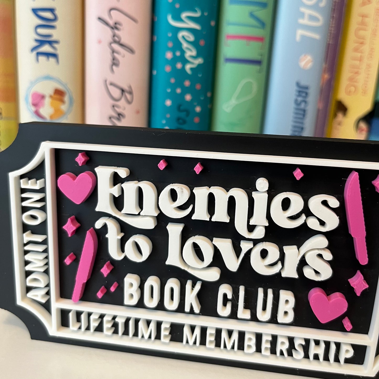 Oopsie- Enemies to Lovers Book Club Shelf Sign