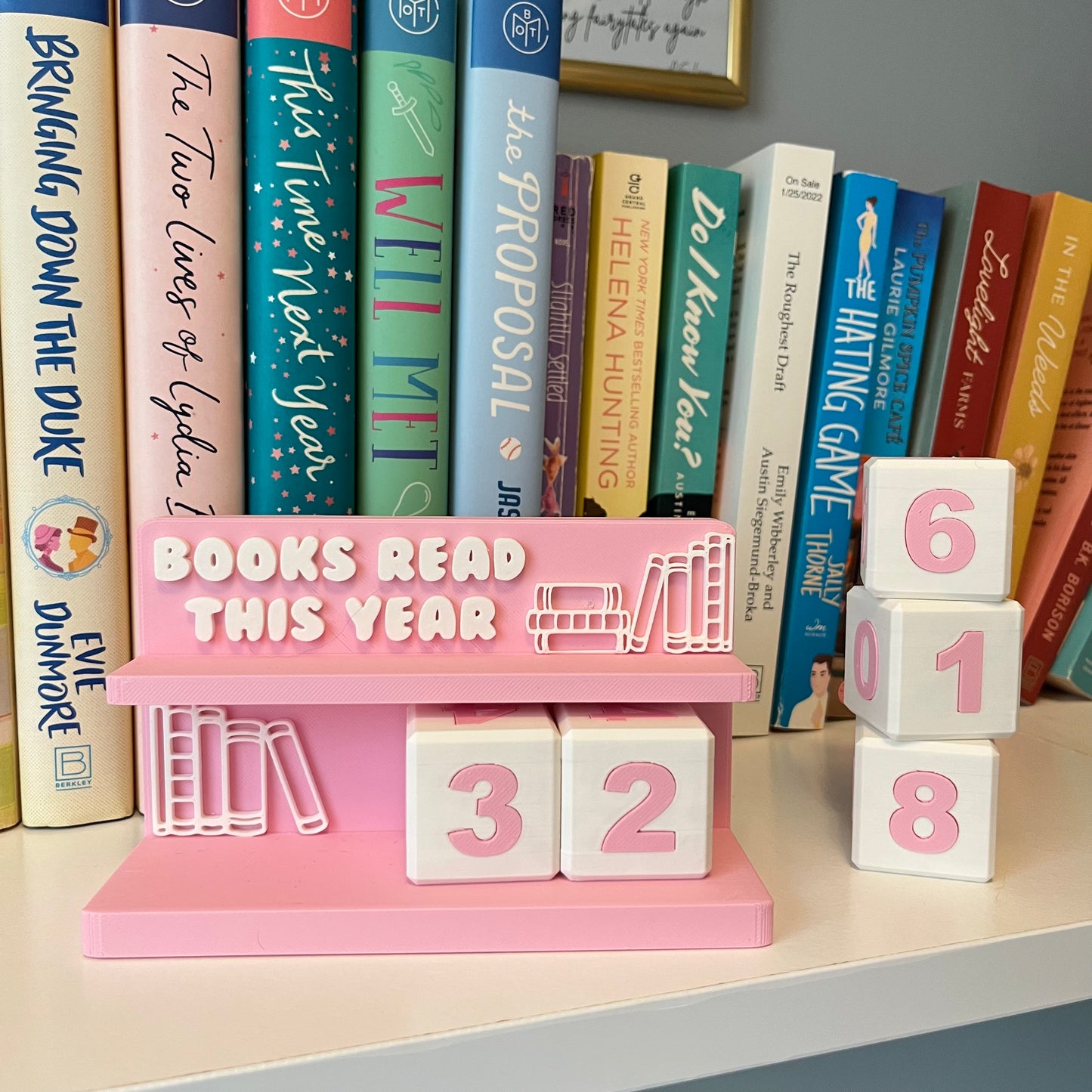 Oopsie- Light Pink Book Counter