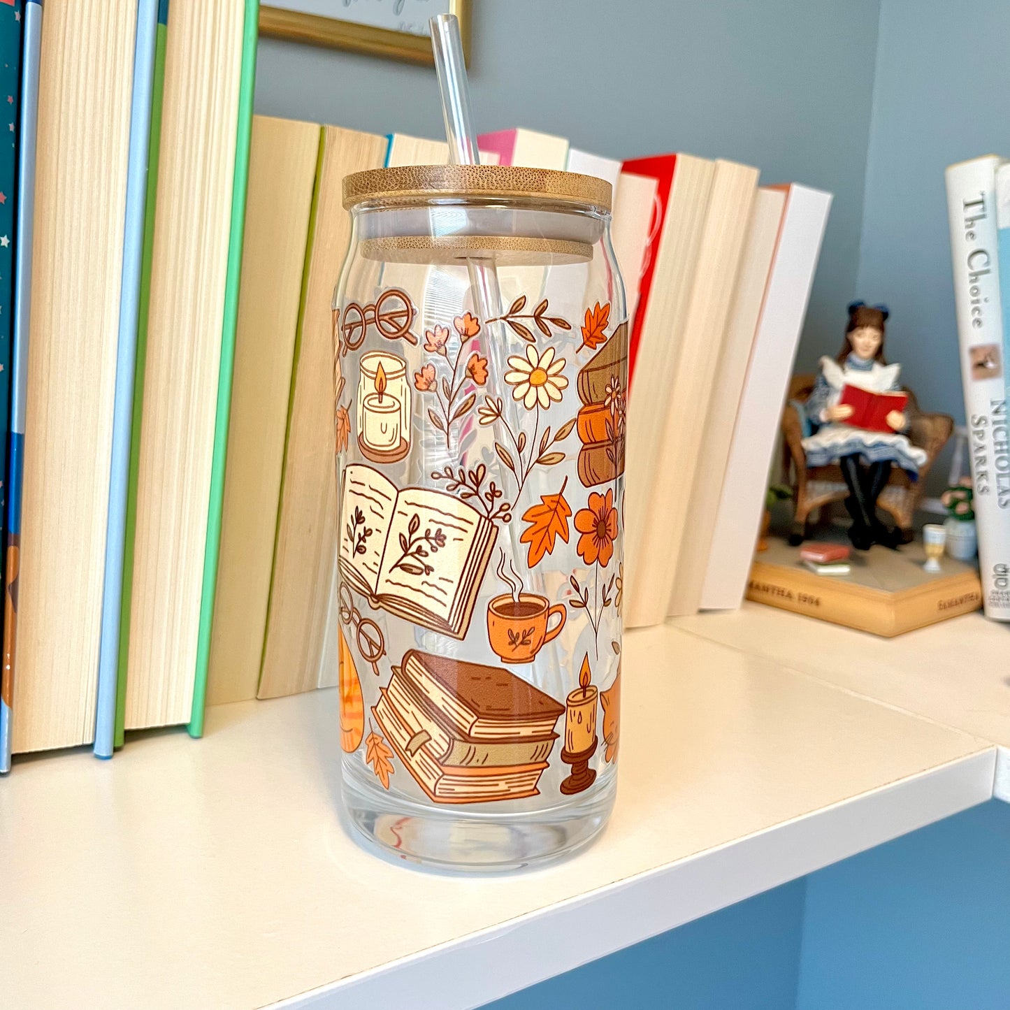 Cozy Cats Glass Cans