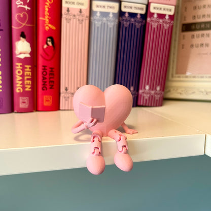 Reading Heart Book Shelf Buddies