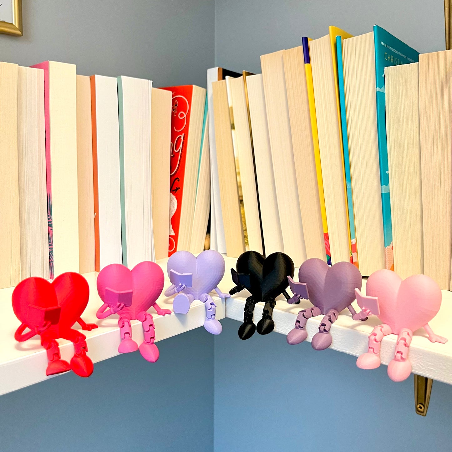 Reading Heart Book Shelf Buddies