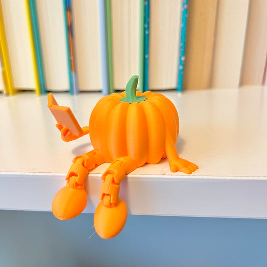 Reading Pumpkin Book Shelf Buddies