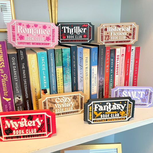Genre Book Club Signs