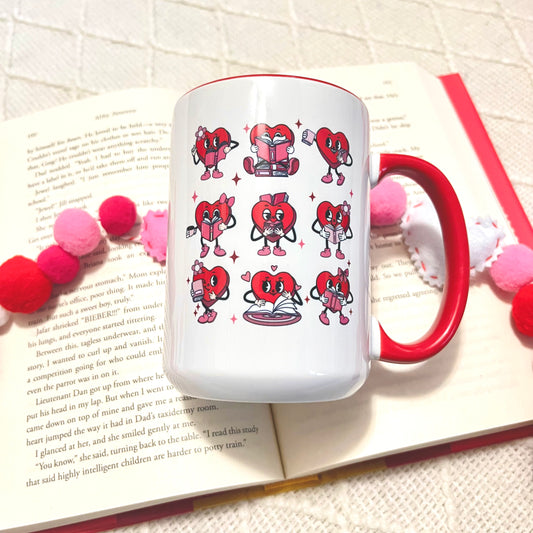 Reading Hearts Mug