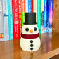 Knitted Snowman Book Shelf Buddy