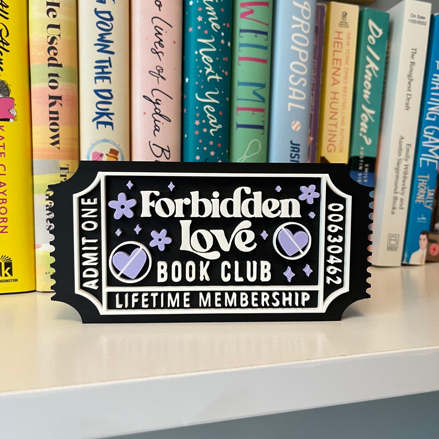 Oopsie- Forbidden Love Book Club Shelf Sign