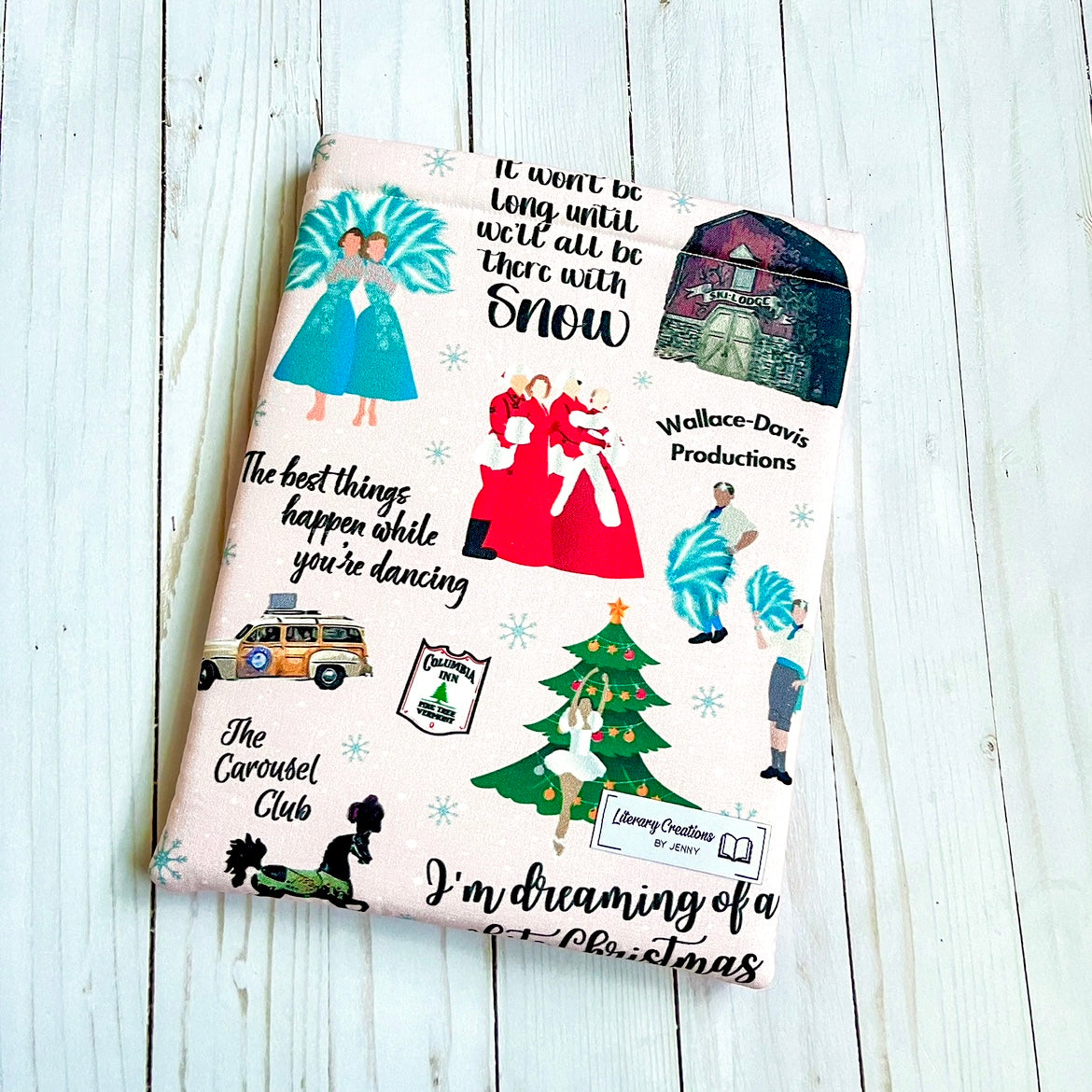 White Christmas Book Sleeve