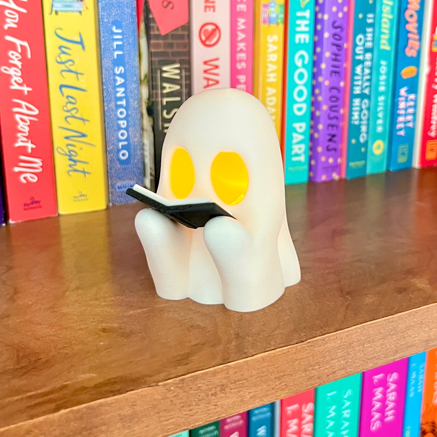 Bookish Ghost with Tea Light