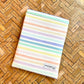 Pastel Striped Book Sleeve