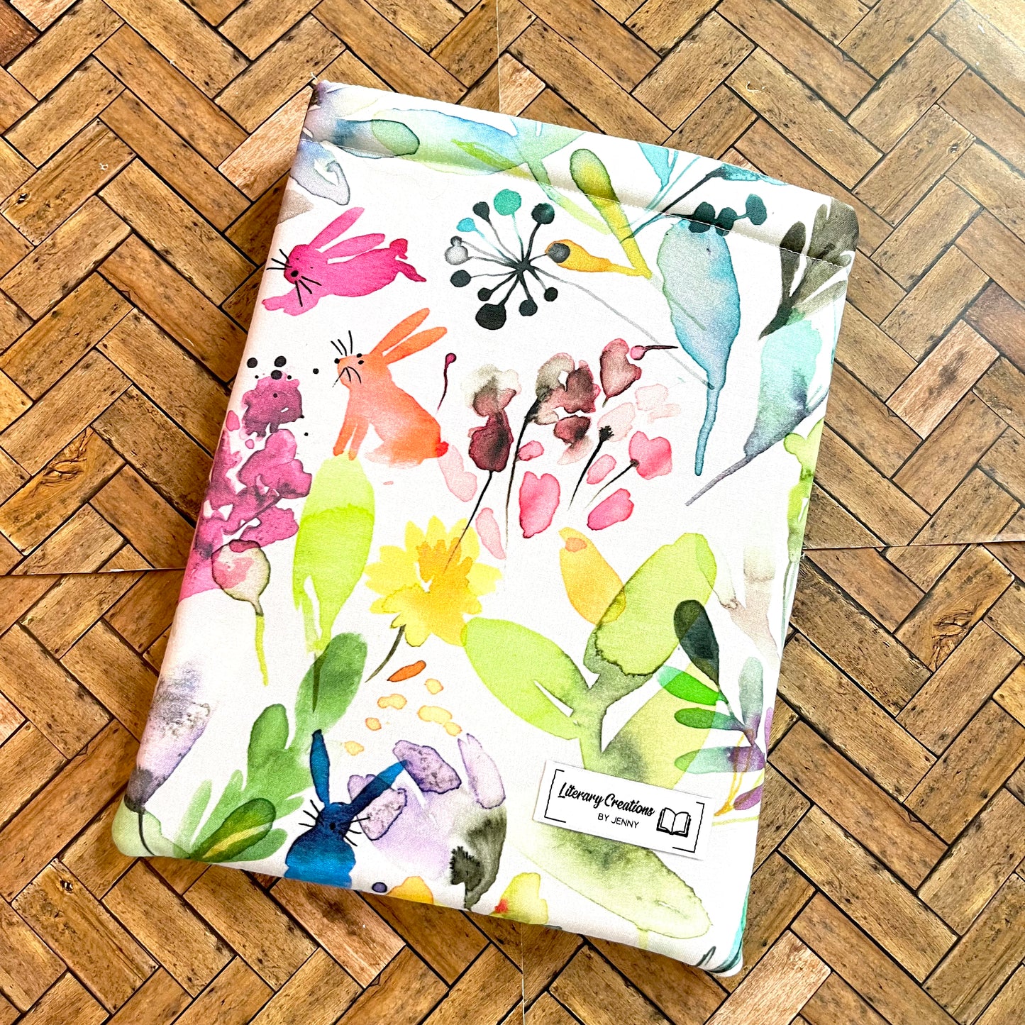 Spring Watercolor Book Sleeve