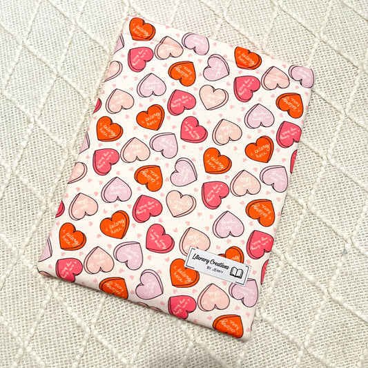 Candy Heart Book Sleeve