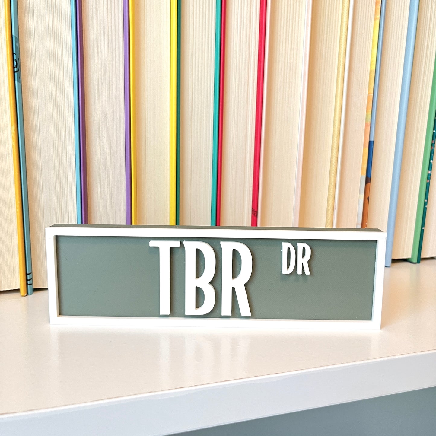 Sage Green TBR Sign