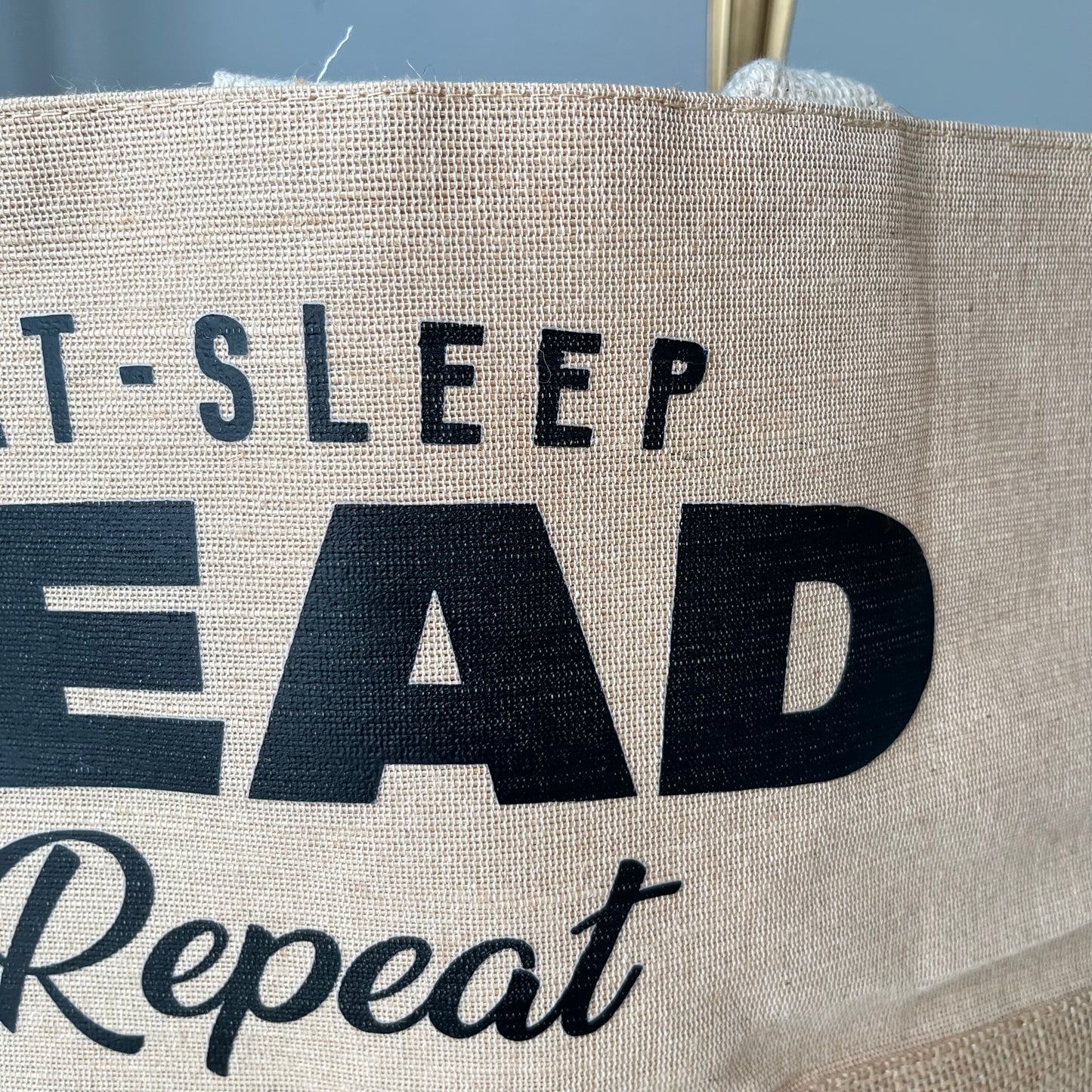 Oopsie Eat, Sleep, Read Repeat Tote Bag