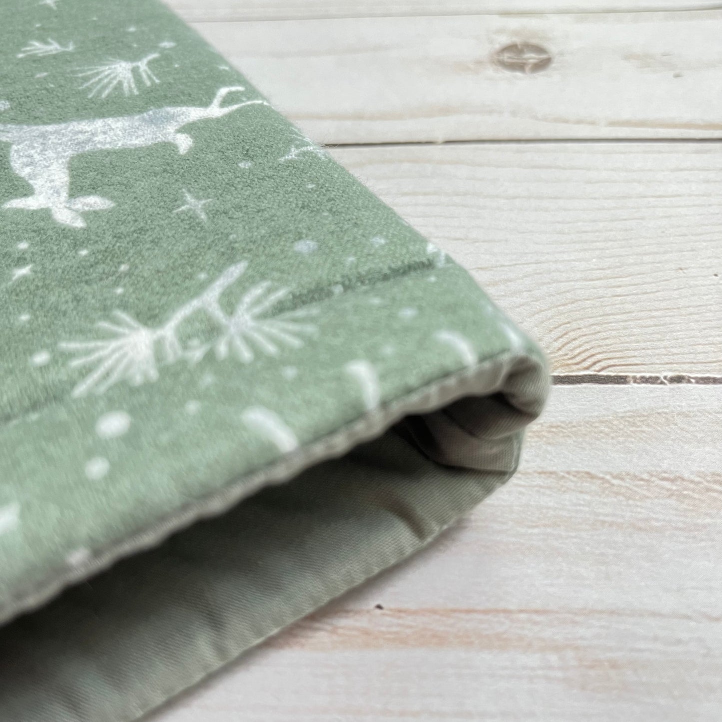 Winter Deer Flannel Book Sleeve