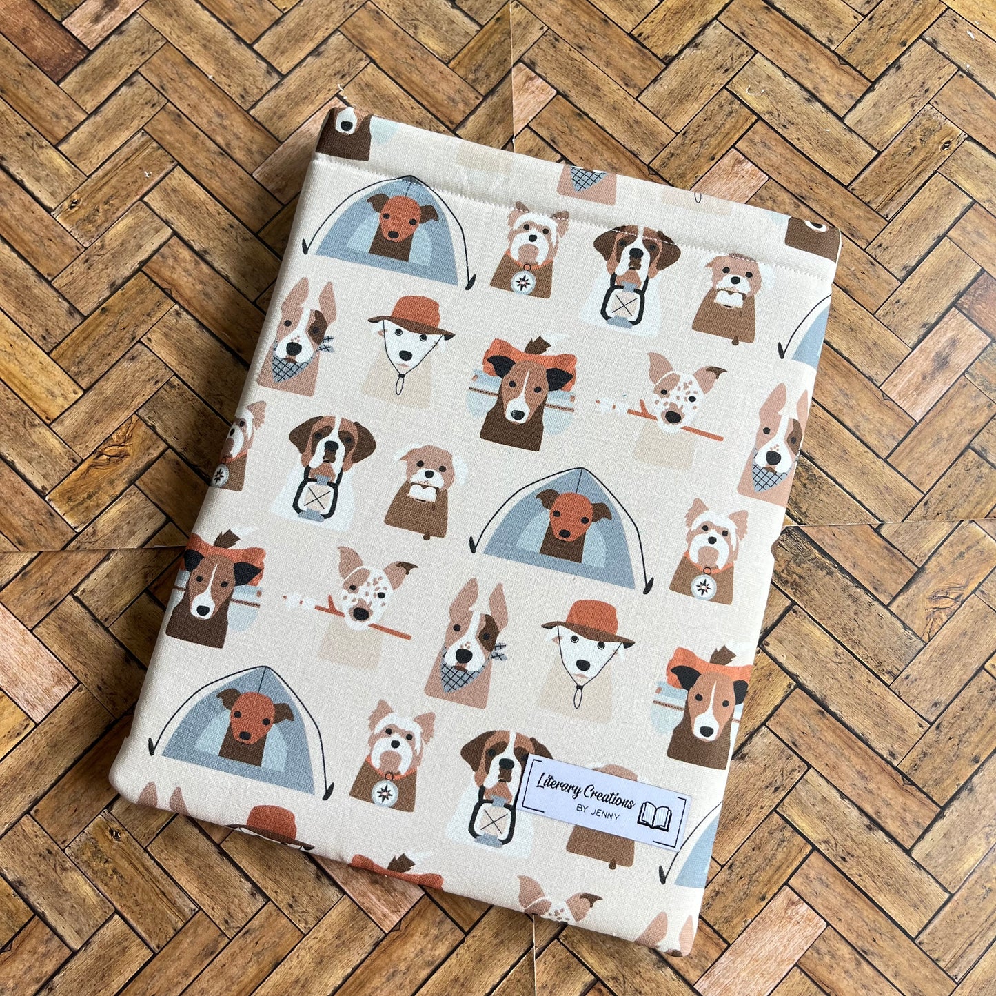 Camping Pups Book Sleeve