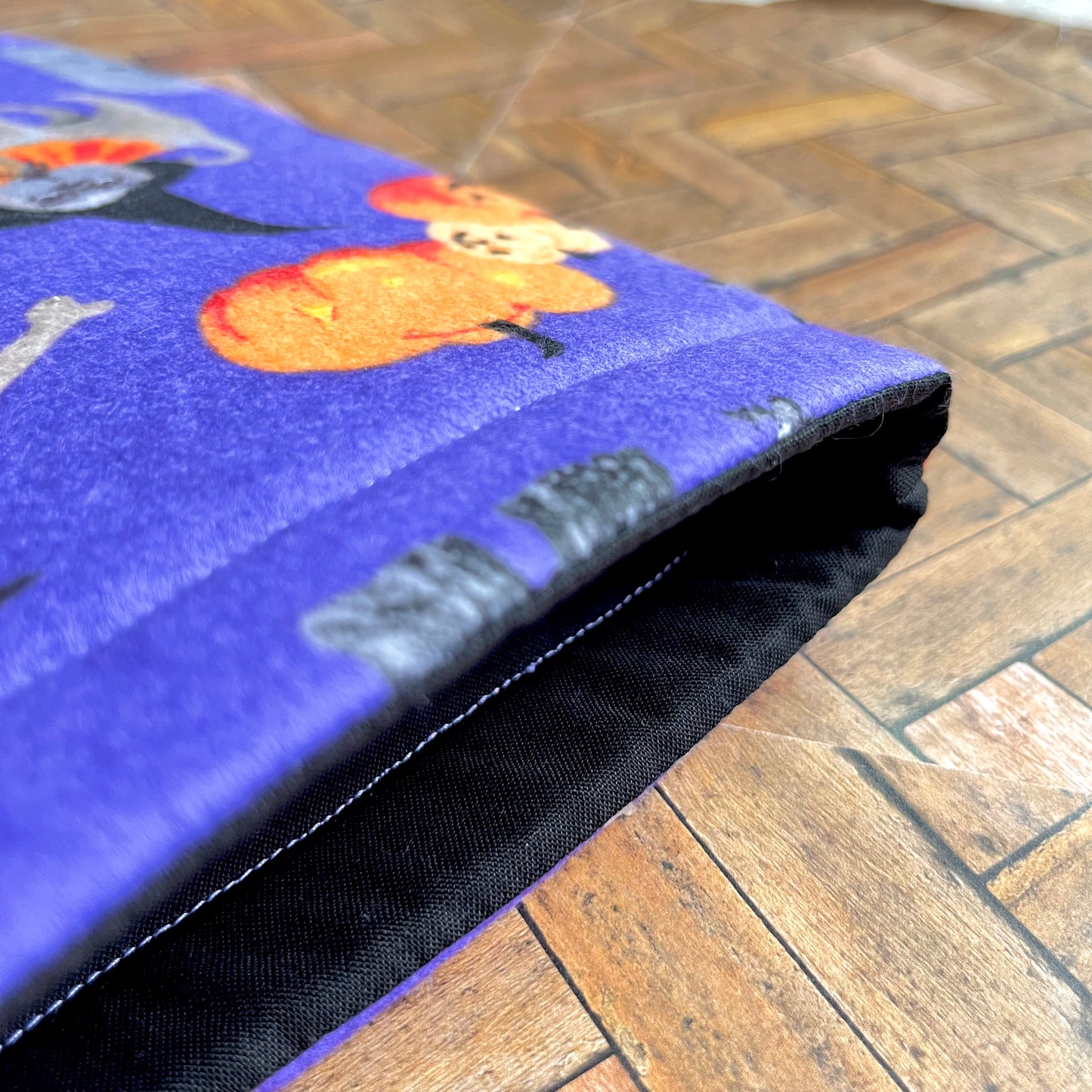 Trick-or-Treating Pups Flannel Book Sleeve