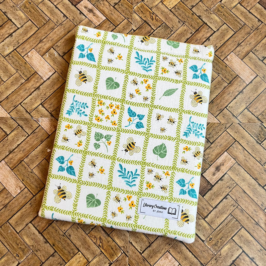 Bees and Flowers Book Sleeve