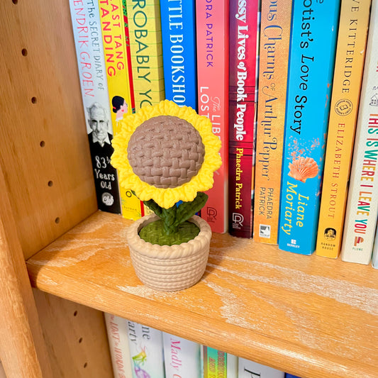 Sunflower Book Shelf Decor
