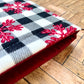 Festive Snowflake Flannel Book Sleeve