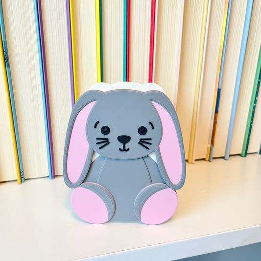 Grey Bunny Bookmark Holder