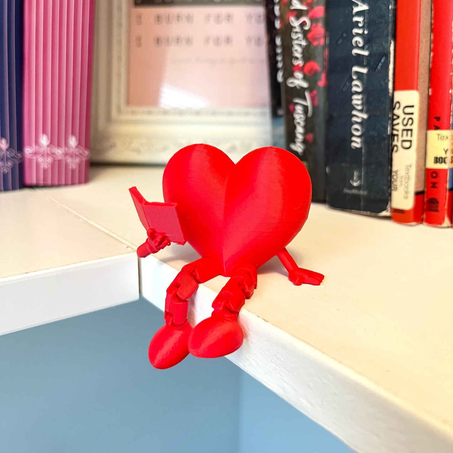 Reading Heart Book Shelf Buddies