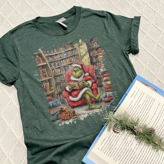 Grinch Reading T-shirts