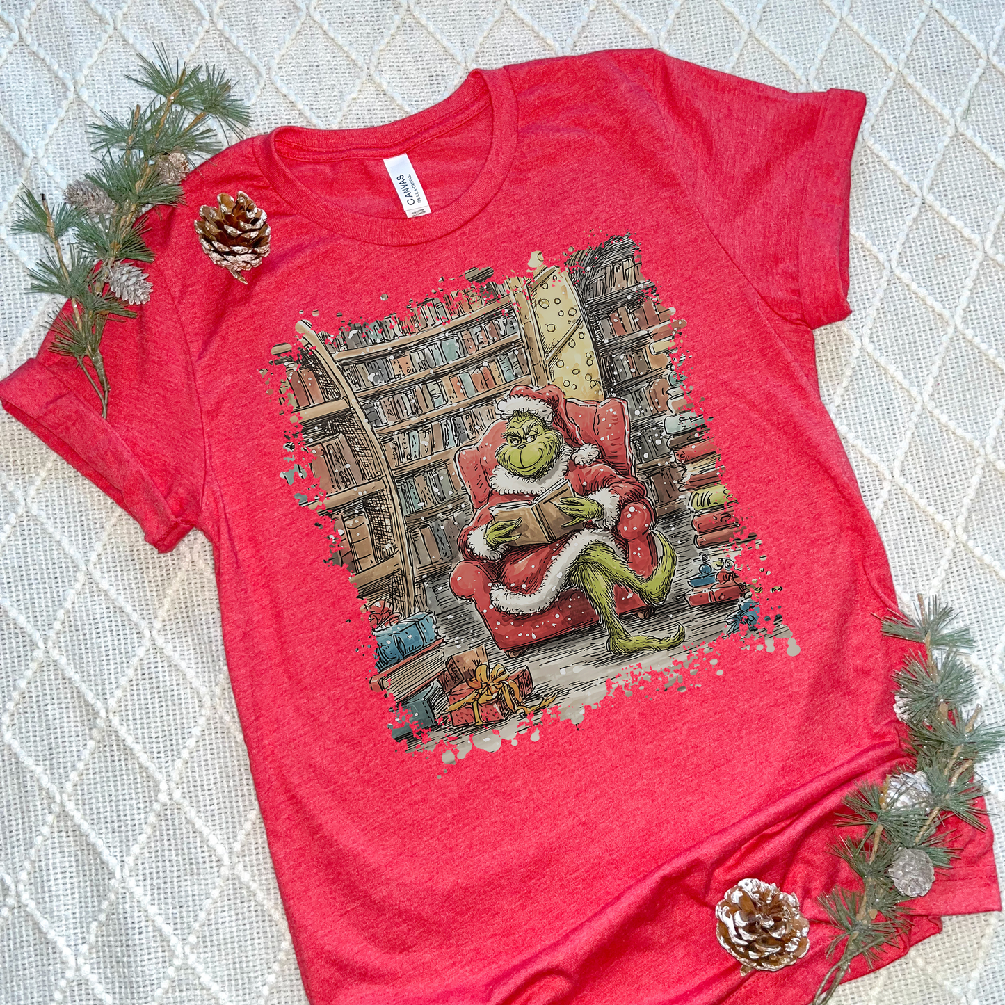 Grinch Reading T-shirts