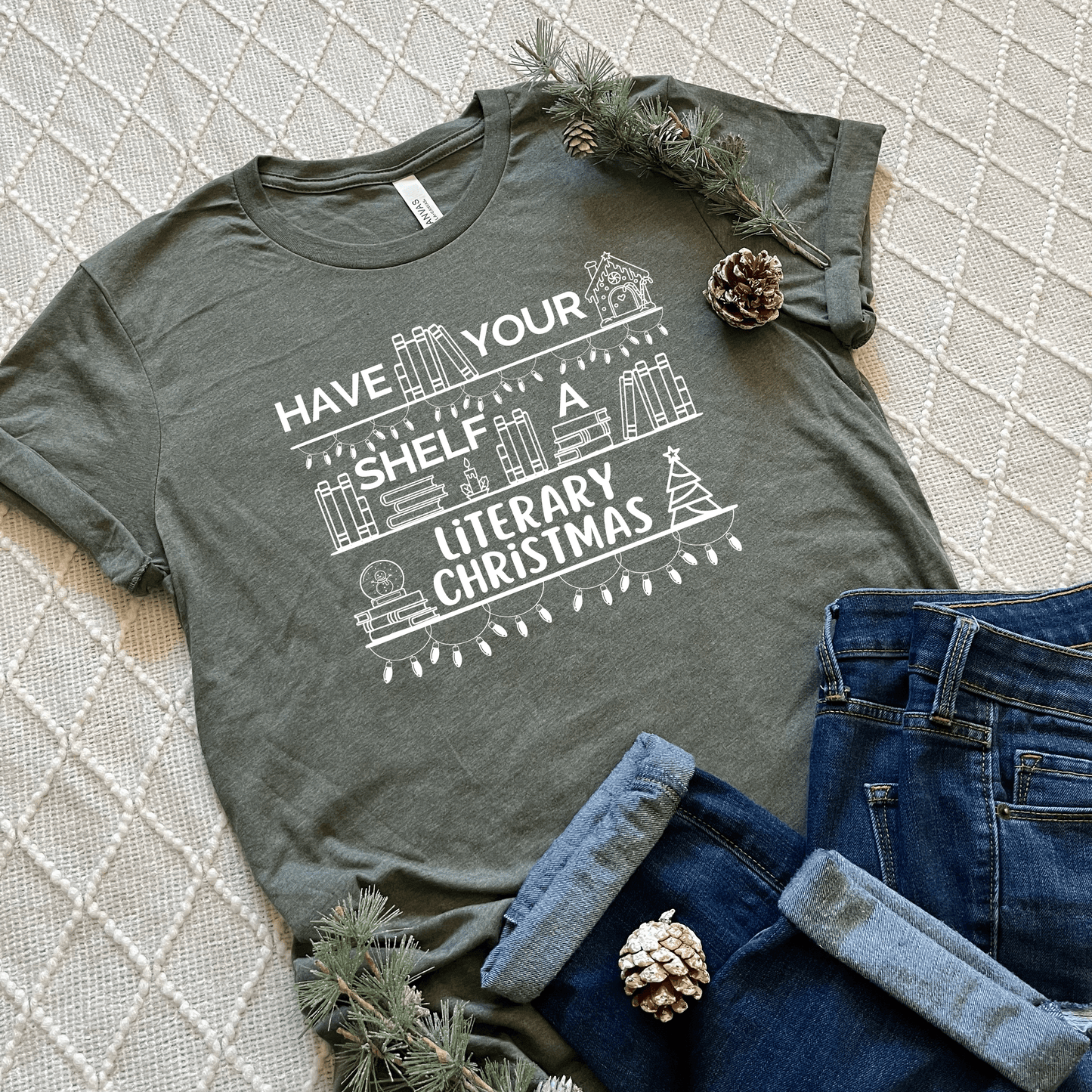 Have your Shelf a Literary Christmas T-Shirts