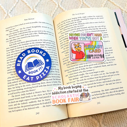 Bookish Nostalgia Vinyl Stickers