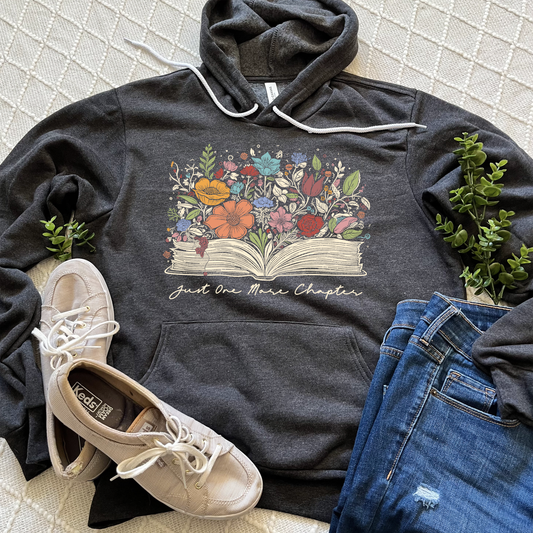 Just One More Chapter Bookish Floral Sweatshirt