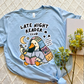 Sleepy Reading Goose T-shirt