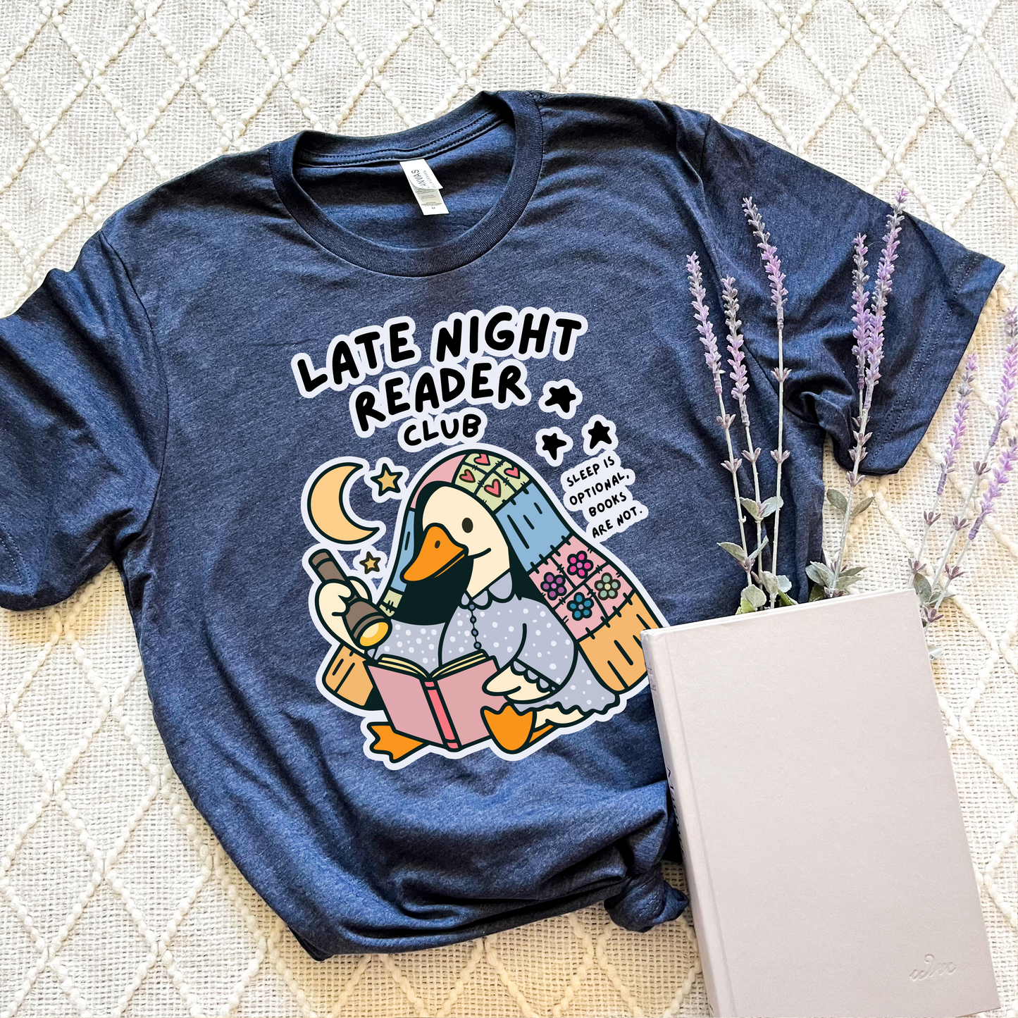 Sleepy Reading Goose T-shirt