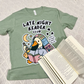 Sleepy Reading Goose T-shirt