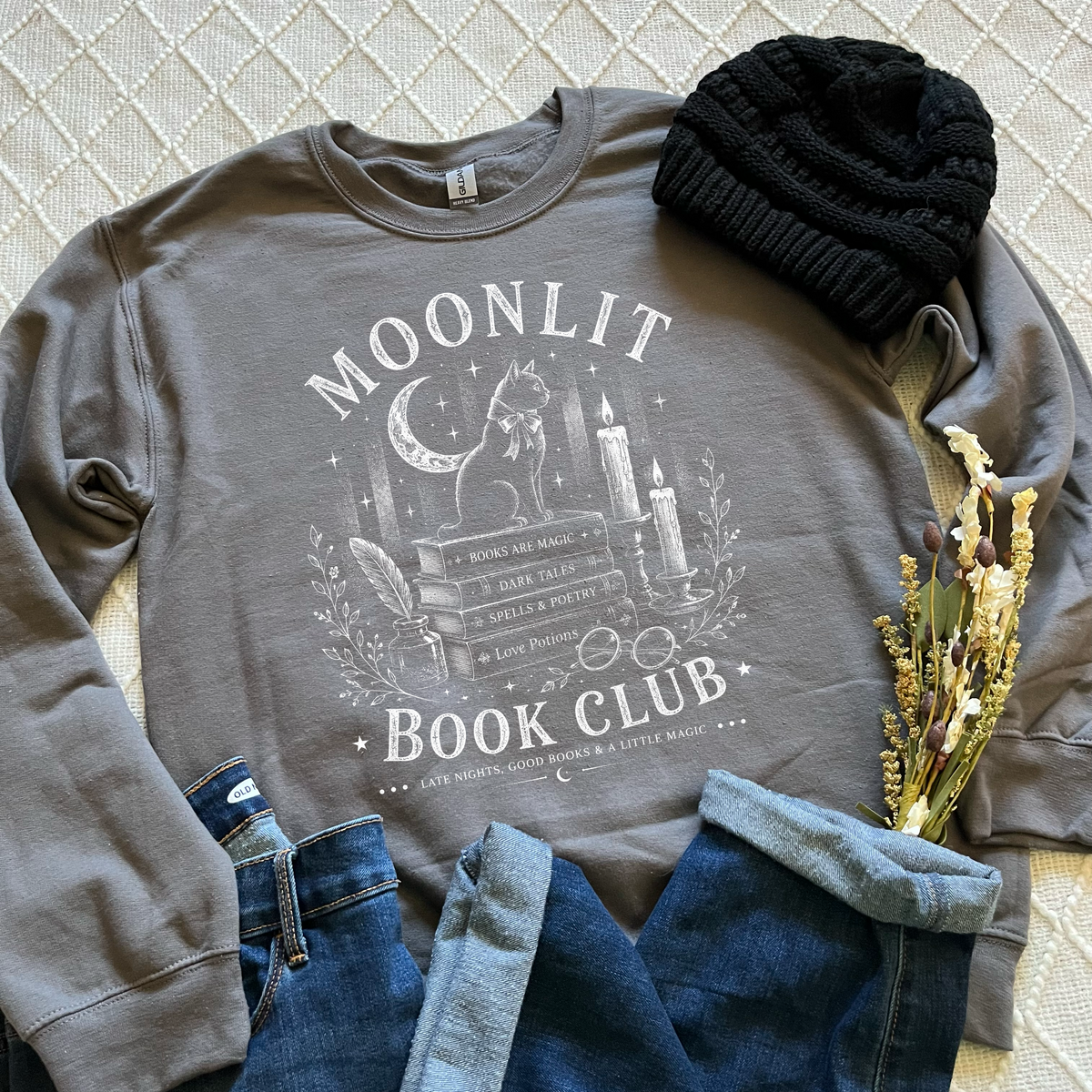 Moonlit Book Club Sweatshirts