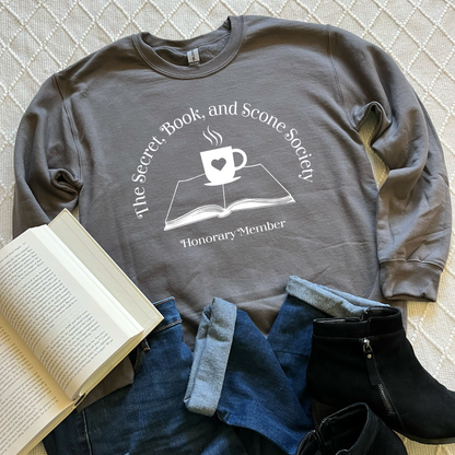 Secret, Book, and Scone Society Sweatshirts