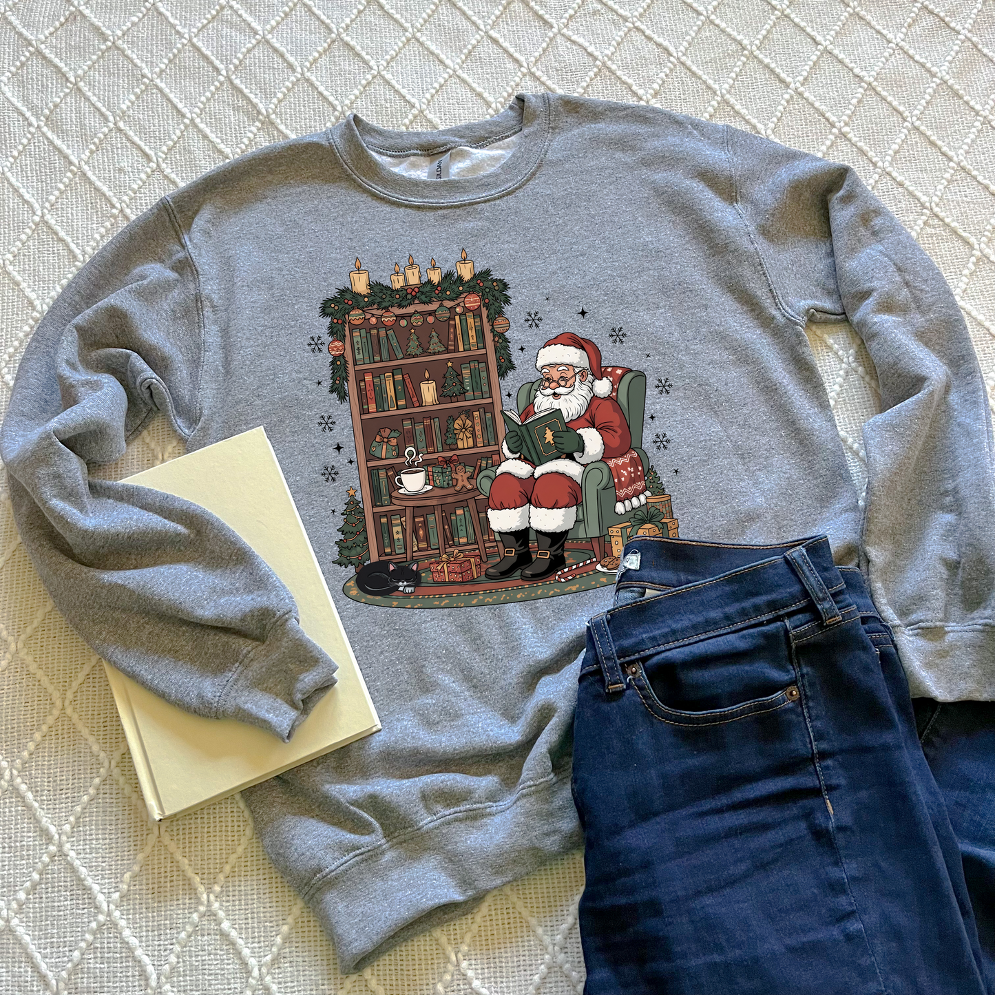 Santa Reading Sweatshirts