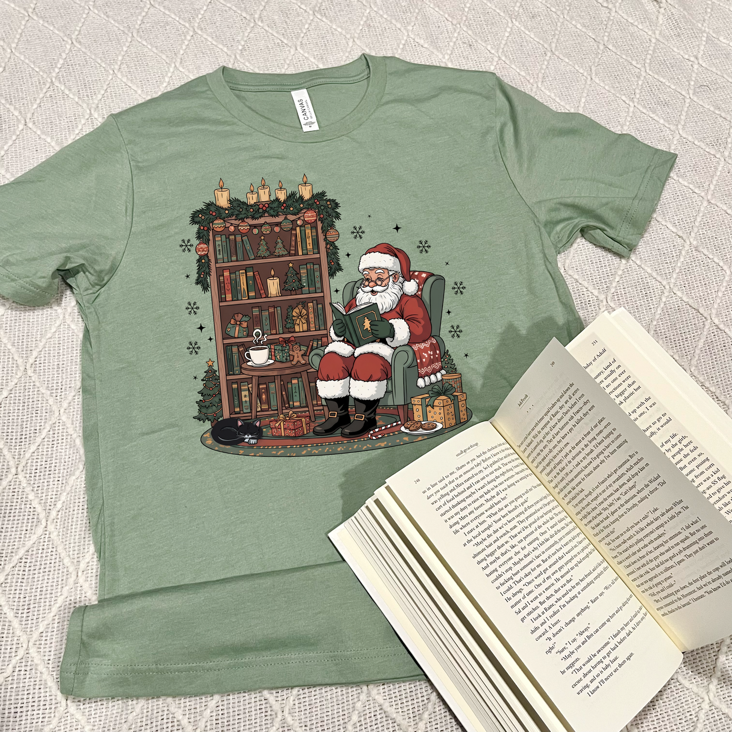 Santa Reading T-shirts