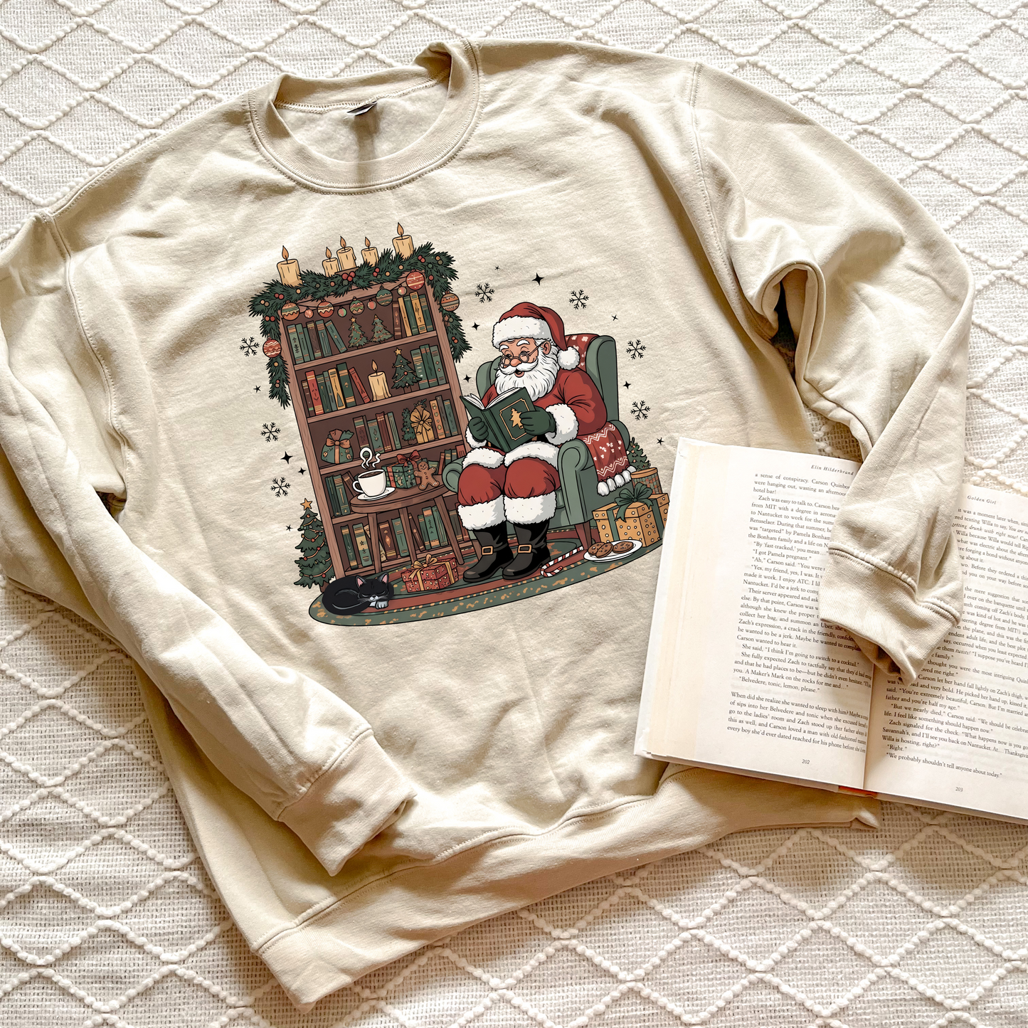 Santa Reading Sweatshirts