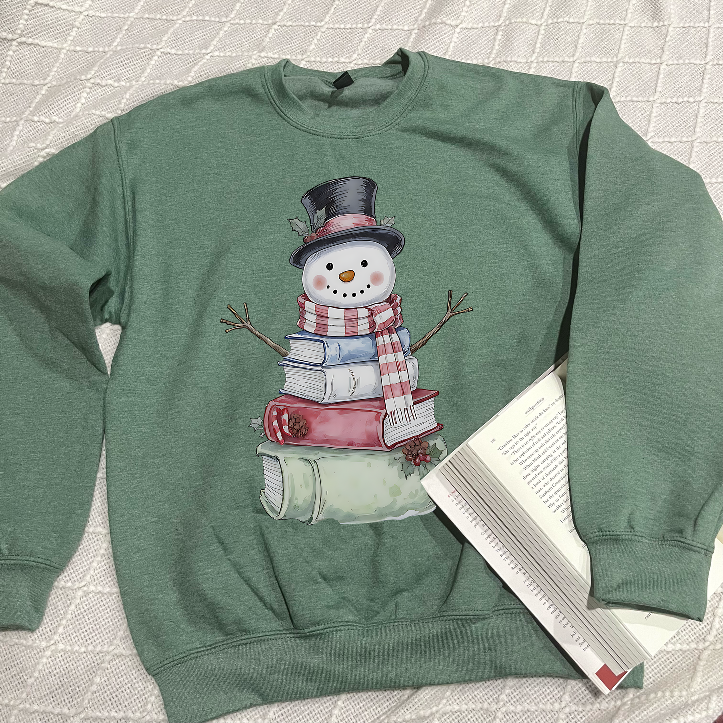 Bookish Snowman Sweatshirts